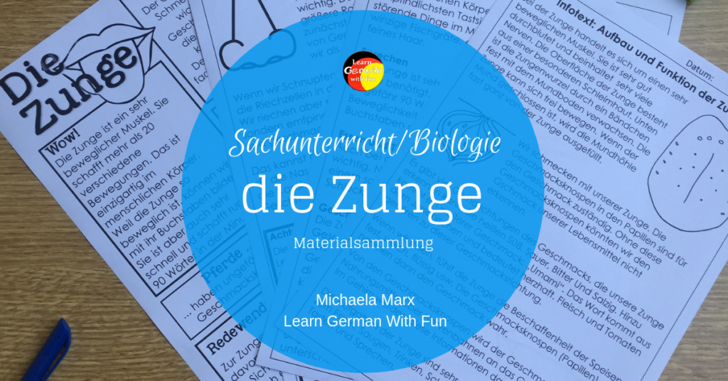 Unterrichtsmaterial Die Zunge Learn German With Fun